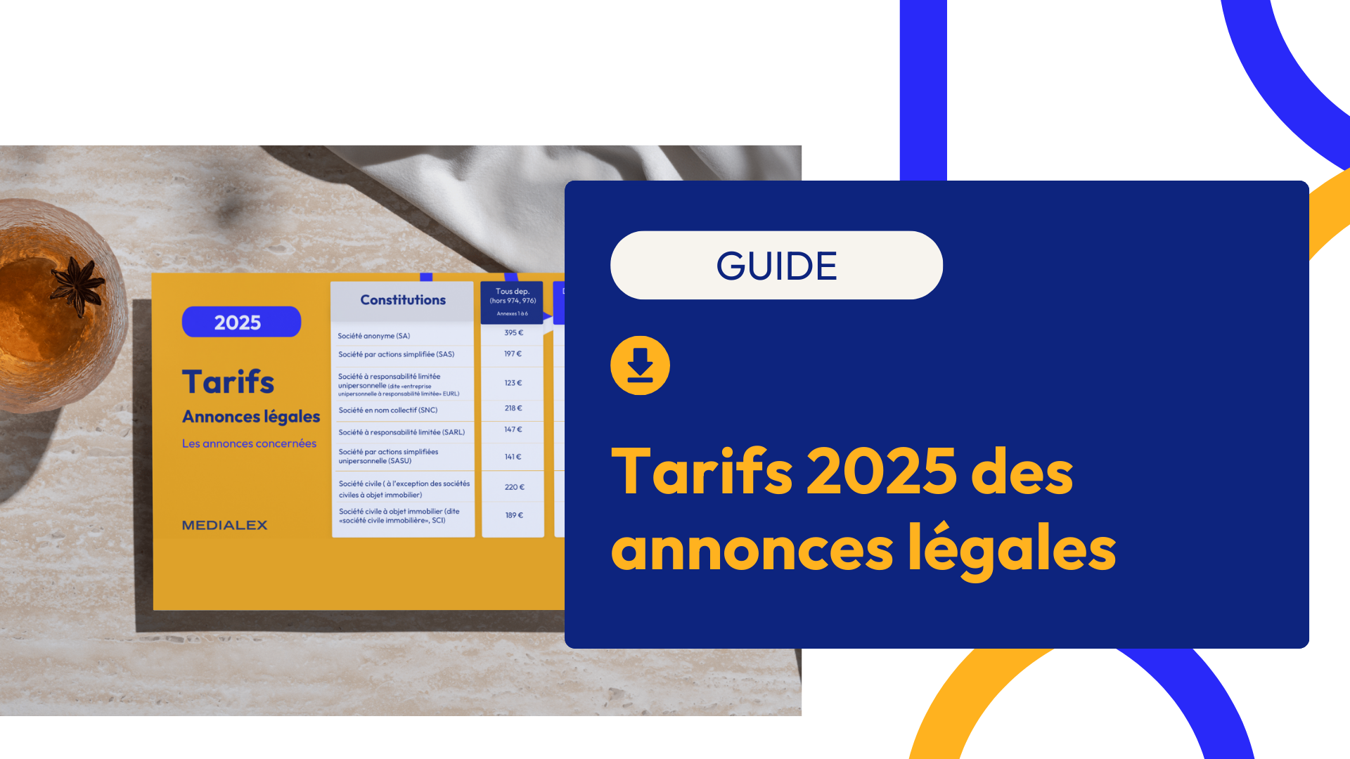 Médialex : guide des tarifs 2025 pour les annonces légales